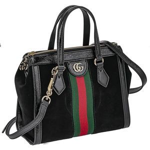 Gucci Shoulder Bag Leather Ophidia Black